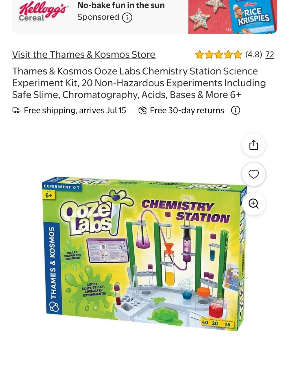 Chemistry Station Kids STEM Experiment Kit – Green OOZe labs